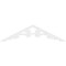 Ekena Millwork Pitch Vienna Architectural Grade PVC Gable Pediment, 36"W x 9"H x 1"P (6/12) GPP036X009X100VIE - alternate 3